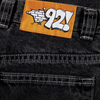 The back of a pair of POLAR '92! DENIM SILVER BLACK jeans with the number 22 on it.