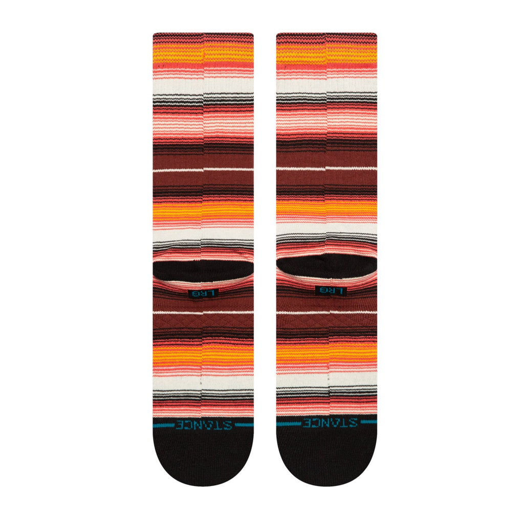 A pair of STANCE socks in the CANYONLAND MULTI LARGE design.