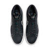 A pair of Nike SB Blazer Mid X Mason Silva Blacked Blue / Wolf Grey sneakers on a white background.