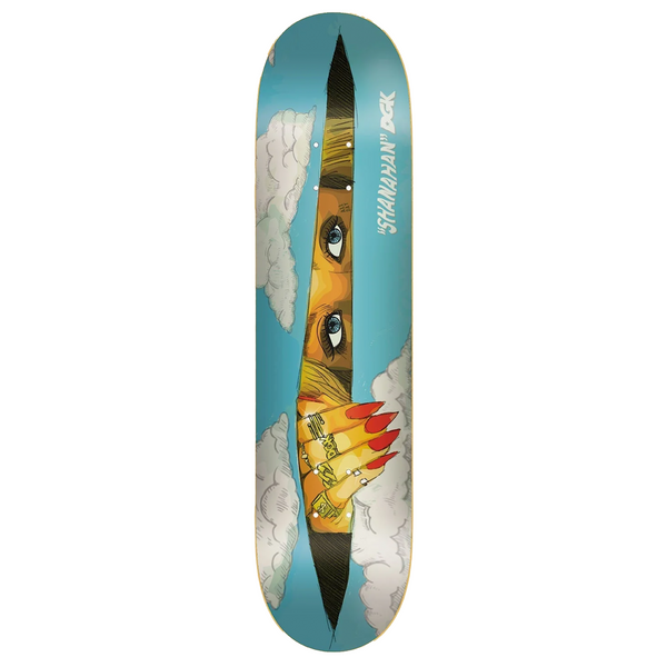 A DGK LURK SHANAHAN skateboard deck, measuring 8.06 inches in width.