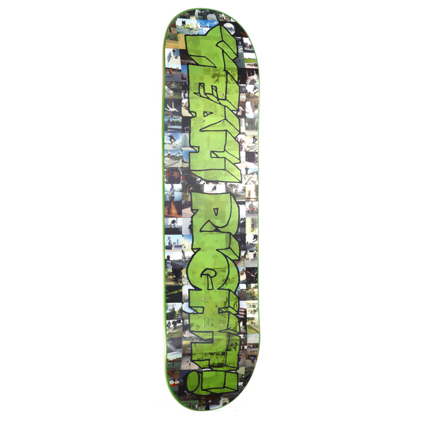 A GIRL skateboard with 20 YEAR HOLOGRAPHIC pictures featuring Brian Anderson.