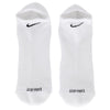 Nike men's low-top sock - Dri-Fit can be replaced with the product name "NIKE EVERYDAY NO SHOW SOCKS 3PACK WHITE LARGE" and the brand name "nike".