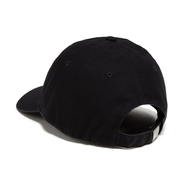 A black nike NIKE SB CLUB HAT BLACK baseball cap with an adjustable strap, shown on a white background.