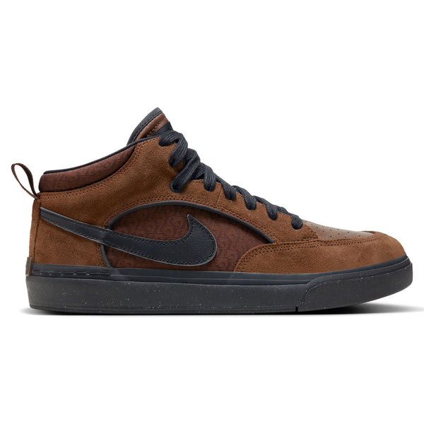 The nike blazer mid is brown and black.
Revised sentence: The NIKE SB REACT LEO BROWN / BLACK is brown and black.
