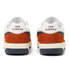 A pair of NB NUMERIC 480 BROWN / WHITE sneakers in orange and blue.