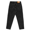 A pair of POLAR '92! DENIM SILVER BLACK jeans on a white background.