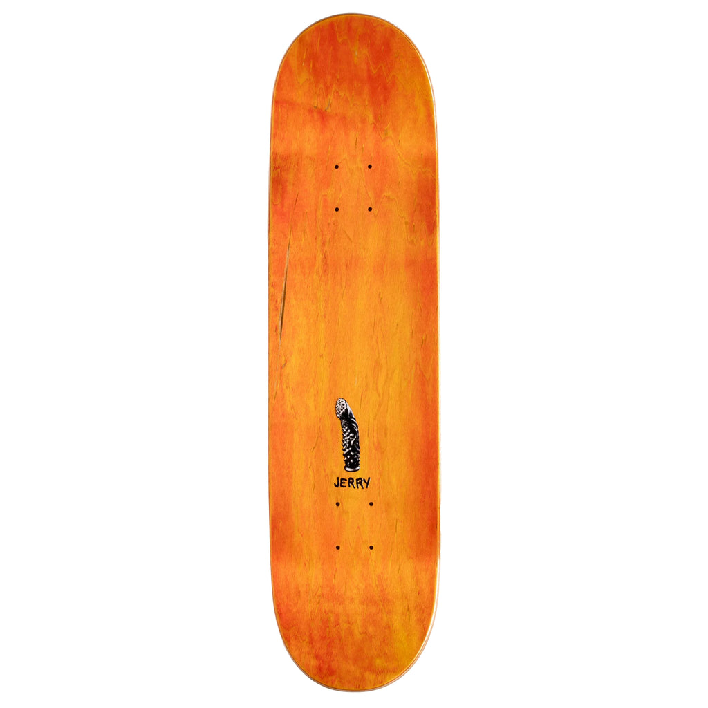 A SCI-FI FANTASY skateboard with a black design and 7 ply maple construction.