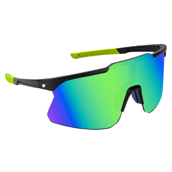 GLASSY SUNHATERS COOPER POLARIZED BLACK/GREEN/GREEN MIRROR sunglasses