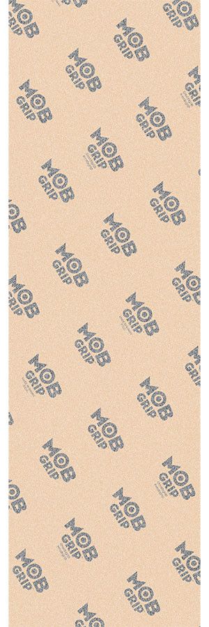 A MOB GRIPTAPE CLEAR SHEET 10 X 33 with a blue logo on it.