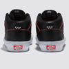 A pair of black and red VANS SKATE HALF CAB WEARAWAY BLACK / ORANGE sneakers.