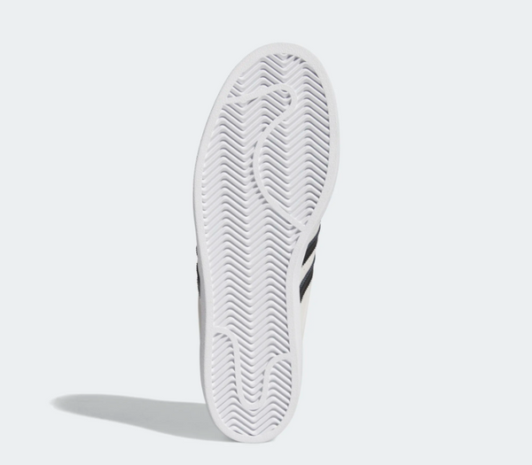 An Adidas Superstar ADV Cloud White / Black on a white background.