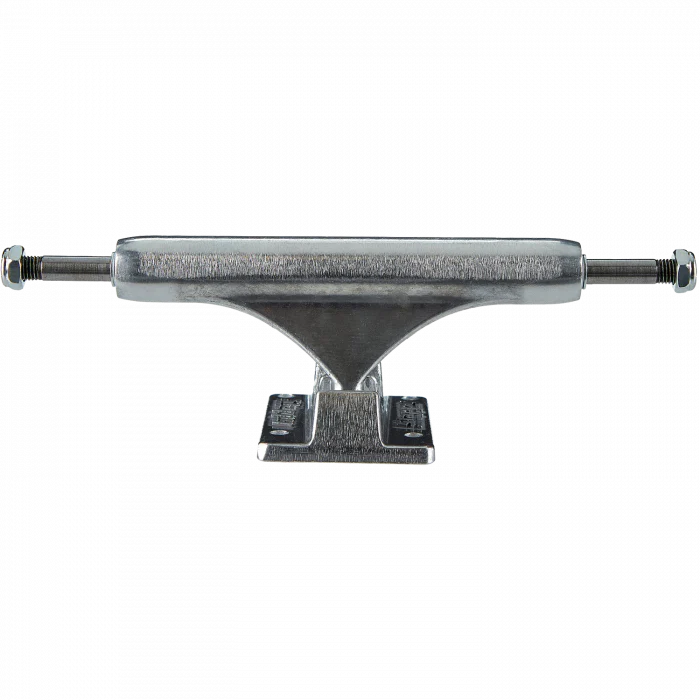 A SLAPPY ST1 CLASSIC 8.5 (SET OF TWO) silver skateboard truck on a black background.