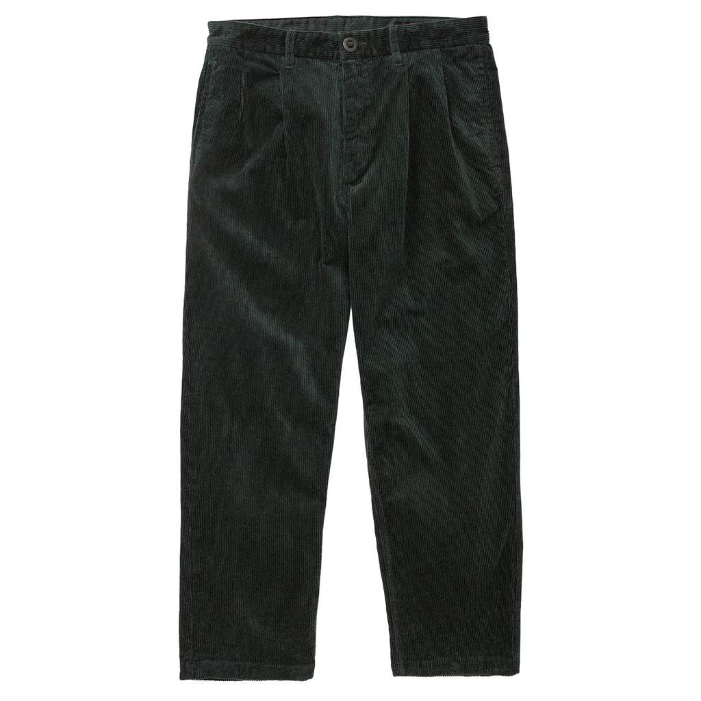 A picture of a pair of VOLCOM LOPEZ TAPERED CORDUROY PANTS CEDAR GREEN.