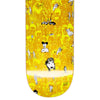 A vibrant "FUCKING AWESOME DILL PEN TO PAPER" skateboard with artistic black and white illustrations.