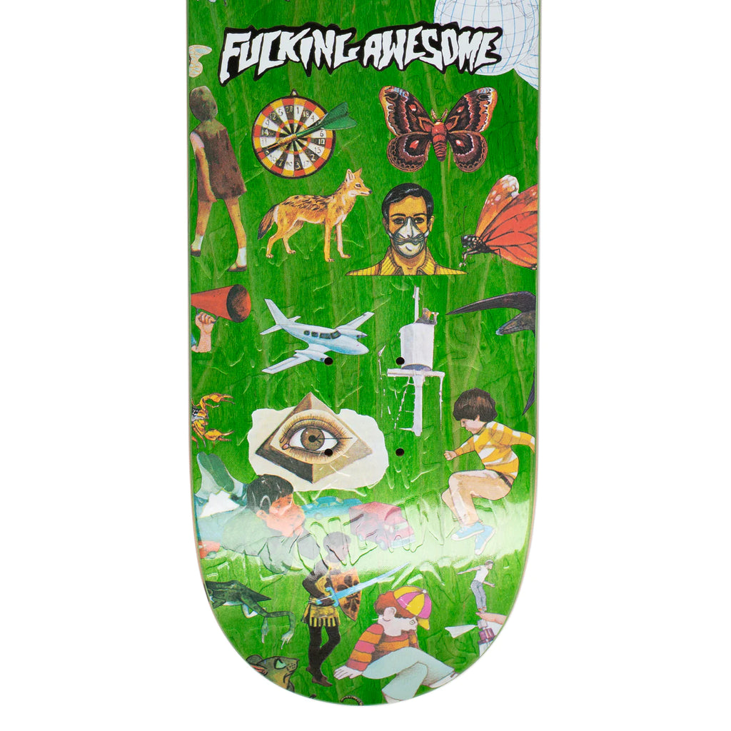 FUCKING AWESOME SOCIAL STUDIES skateboard deck - 8.0 with a digital print.