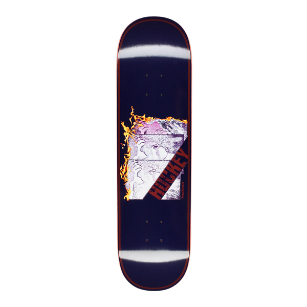 A HOCKEY skateboard with an image of a HOCKEY skateboard on it.