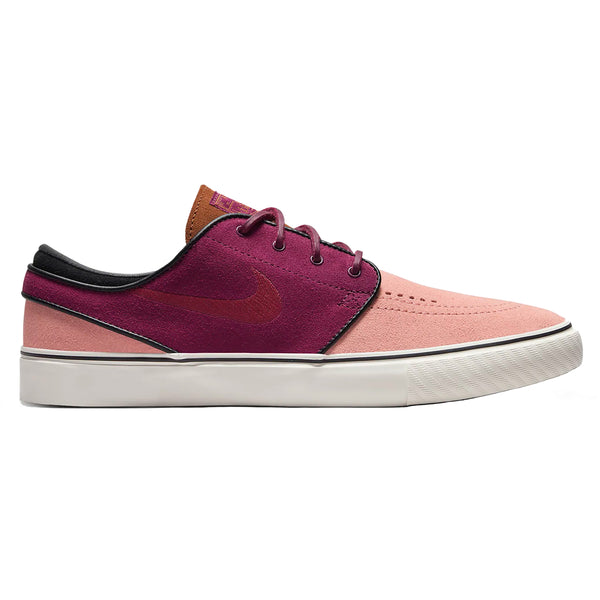 Lilac Nike SB Zoom Janoski OG+ skateboarding shoes have been replaced with Nike SB Zoom Janoski OG+ Red Stardust/Rosewood.