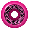 A pink SPITFIRE O.G. CLASSICS 99A 53MM skateboard wheel featuring a central hole, black spiral inner pattern, and branded with O.G. CLASSICS 99A 53MM.