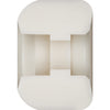 A white plastic spool-shaped object, resembling the POWELL PERALTA DF NANO-CUBICS 56X37MM 97A skateboard wheel, is seen from above against a plain background.