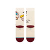 A pair of comfortable STANCE socks with cartoon characters on them, made from a combed cotton blend for enhanced breathability.