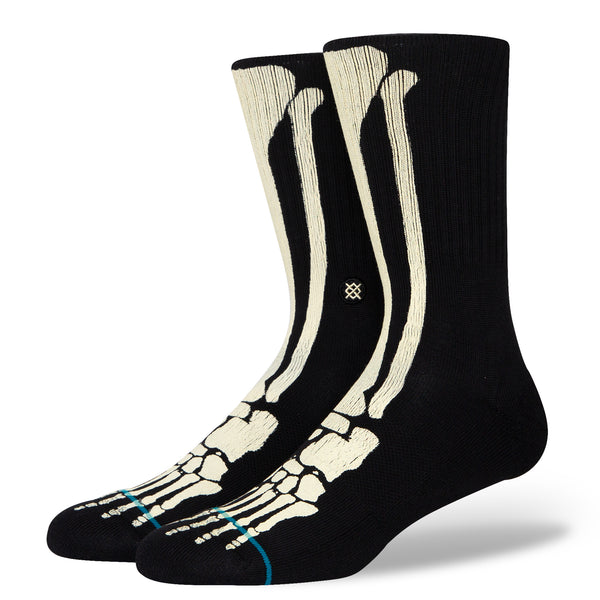 STANCE Bonez Black Large socks.