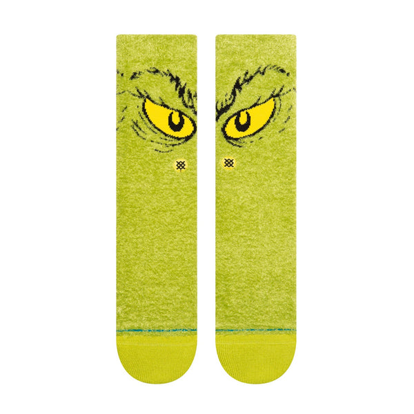 STANCE "DA DA DAGRINCH" GREEN SOCKS inspired by The Grinch.