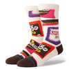 A pair of STANCE SOCKS WONKA BARS LARGE with vibrant and contrasting colors.