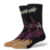 Comfortable STANCE socks with a unique design made from combed cotton, named "STANCE SOCKS X WELCOME SKATEBOARDS SKELLY LARGE.