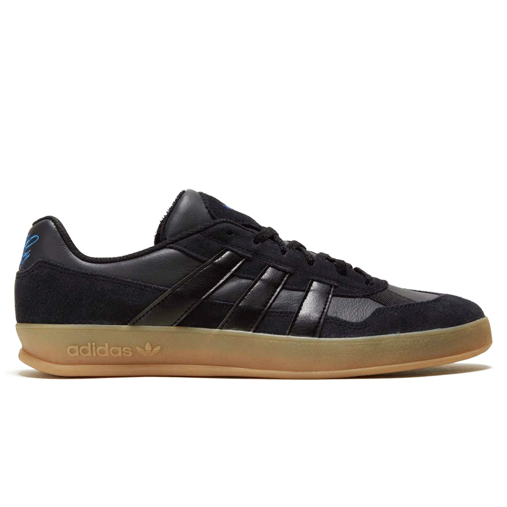 Adidas Gonz Aloha Super trainers in black with a suede upper.