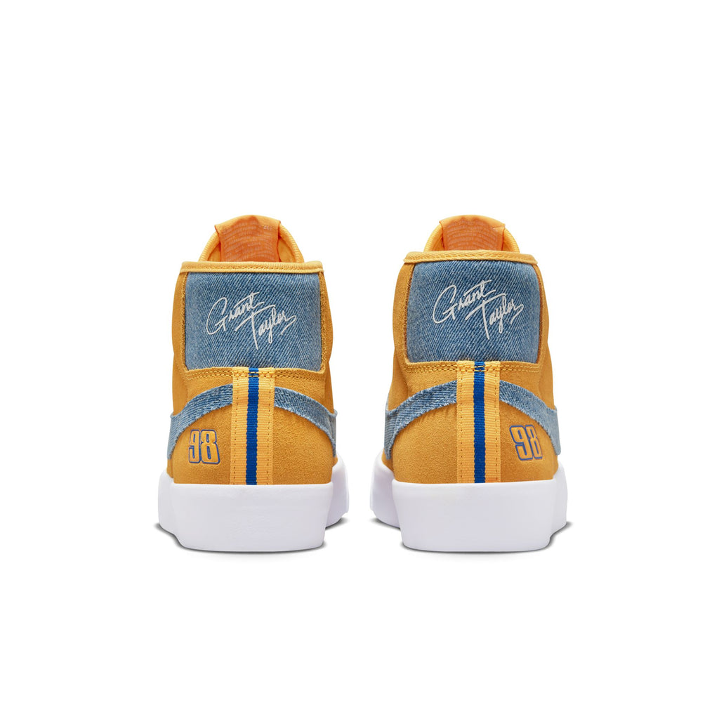 nike SB BLAZER MID PRO GT UNIVERSITY GOLD / GAME ROYAL skateboard shoes.