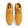 The NIKE SB BLAZER MID PRO GT UNIVERSITY GOLD / GAME ROYAL in yellow and blue is a part of the Nike Zoom Blazer series, known for its exceptional performance and style. Designed with skateboards in mind, this shoe offers optimal grip.