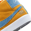 nike sb blazer mid pro GT University Gold / Game Royal Grant Taylor blue denim.