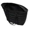 The NIKE RPM TOTE (26L) BLACK is a stylish recycled polyester tote with horizontal webbing, zippered top opening, and rope handles—ideal as a sleek everyday laptop bag.