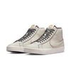 NIKE SB x WELCOME MADRID BLAZER MID SAIL/DARK BEETROOT-WHITE in white and gold, by nike.