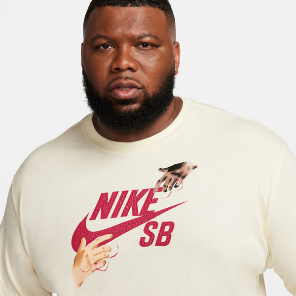 nike SB 'CITY OF LOVE' LS SKATE TEE COCONUT MILK men's long sleeve tee with a touch of the City of Love.