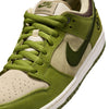 The RAFFLE WINNER NIKE SB YUTO "MATCHA" DUNK LOW PRO in asparagus/legion green-light khaki, features green laces and logo detailing. This stylish Nike shoe offers premium materials for skate performance and durable traction on every ride.