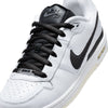 The nike NIKE SB P-ROD 1 ZOOM AIR LOW 20 YEARS in white/black-white-clear features black laces, a black Swoosh logo, and a light-colored sole, displayed from an angled top view.