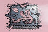 A LIMOSINE GOONIE sticker with an image of a horse on it.