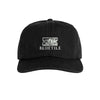 A BLUETILE "RAZOR" CLASSIC HAT BLACK with the word Bluetile Skateboards on it.
