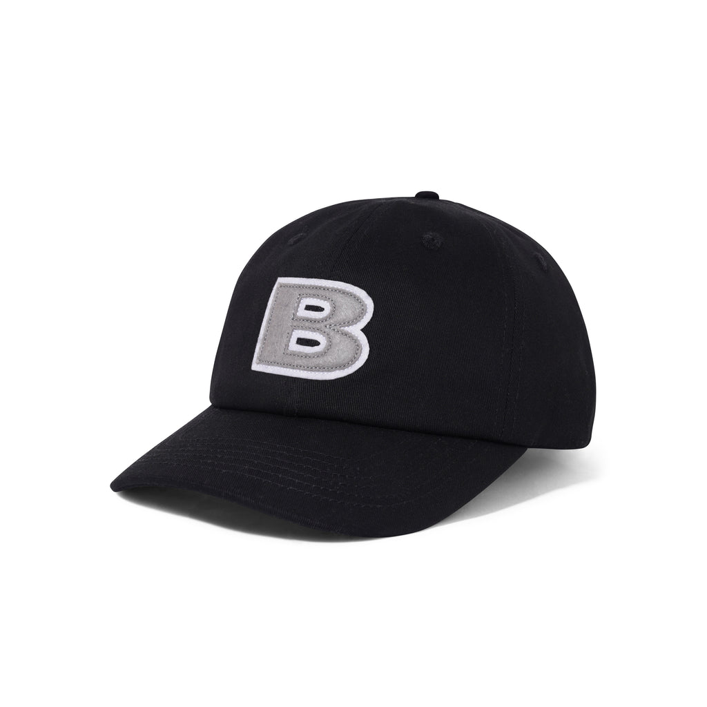 A BUTTER GOODS baseball cap with the BUTTER GOODS B LOGO on it.