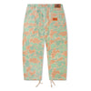 Butter Goods Santosuosso camo pants in green and orange.