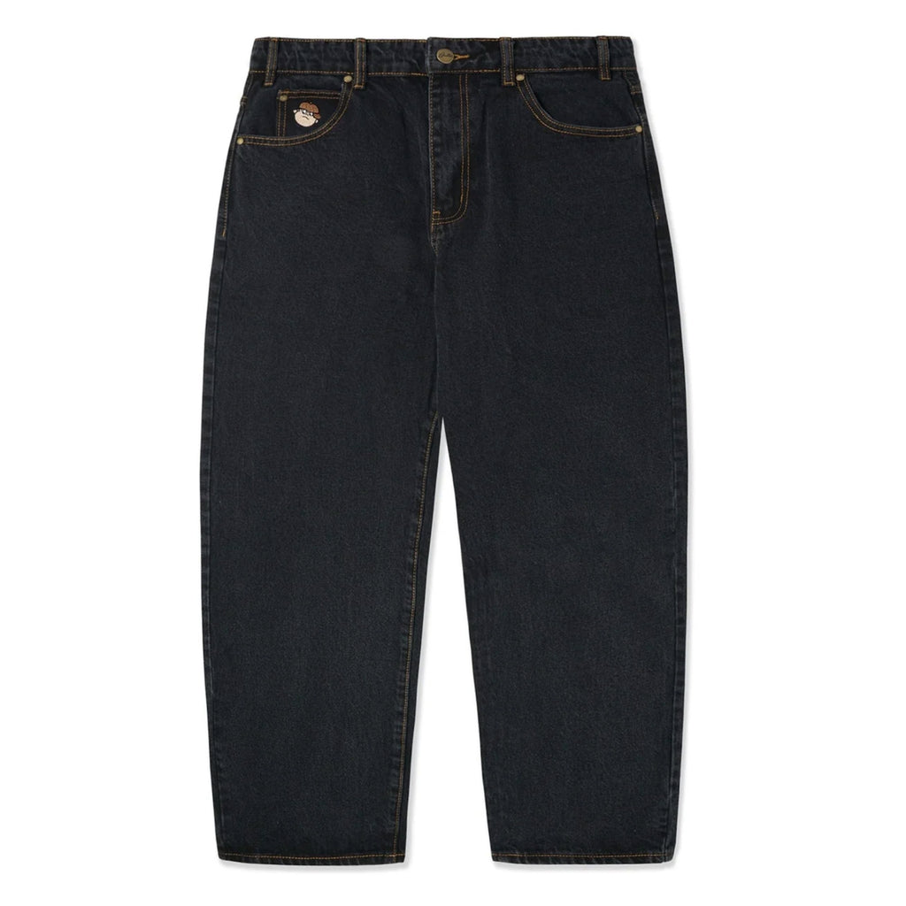 BUTTER GOODS SANTOSUOSSO DENIM PANT WASHED BLACK– Bluetile Skateboards