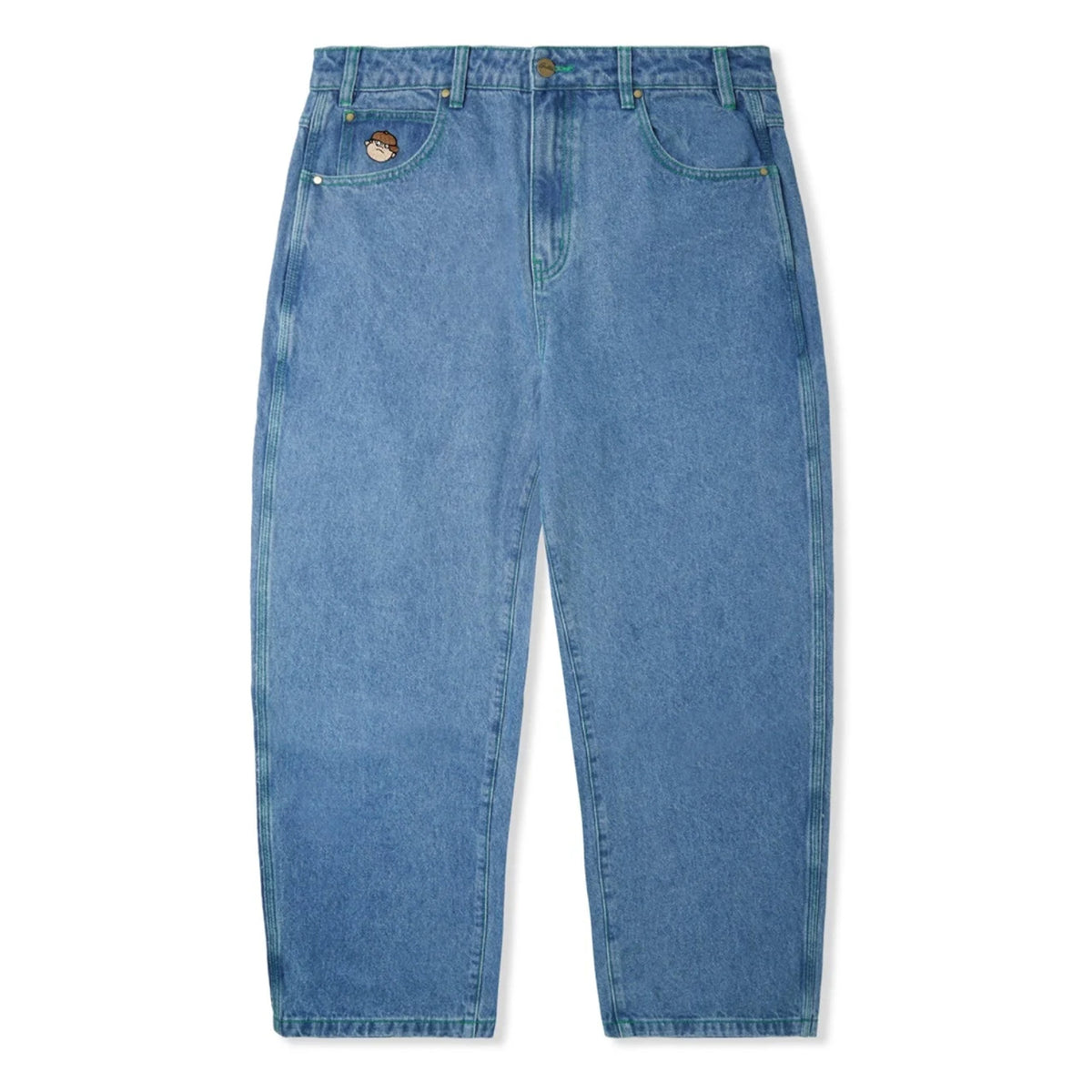 BUTTER GOODS SANTOSUOSSO DENIM PANT WASHED INDIGO– Bluetile