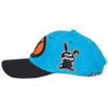 A CARPET RACING HAT CYAN with a bunny on it is a fun accessory for any outfit. Whether you're carpet racing or not, this trendy Carpet Co. hat will surely make heads turn.