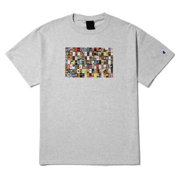 A CLOSER BOBSHIRT VHS COLLECTION GREY printed to order with a picture of a t-shirt.