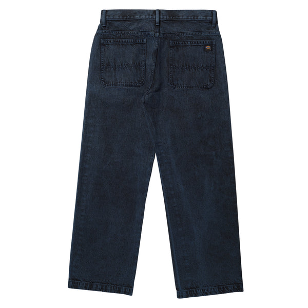 A pair of deep blue DICKIES TOM KNOX LOOSE DENIM jeans.