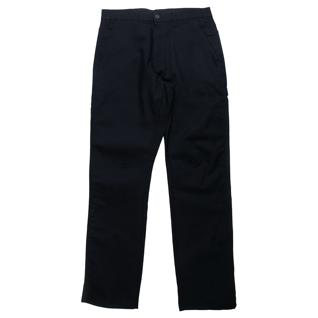 A pair of DICKIES FLEX DUCK CARPENTER PANTS BLACK on a white background.