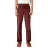 A man wearing DICKIES REGULAR FIT CORDUROY PANT FIRED BRICK pants.