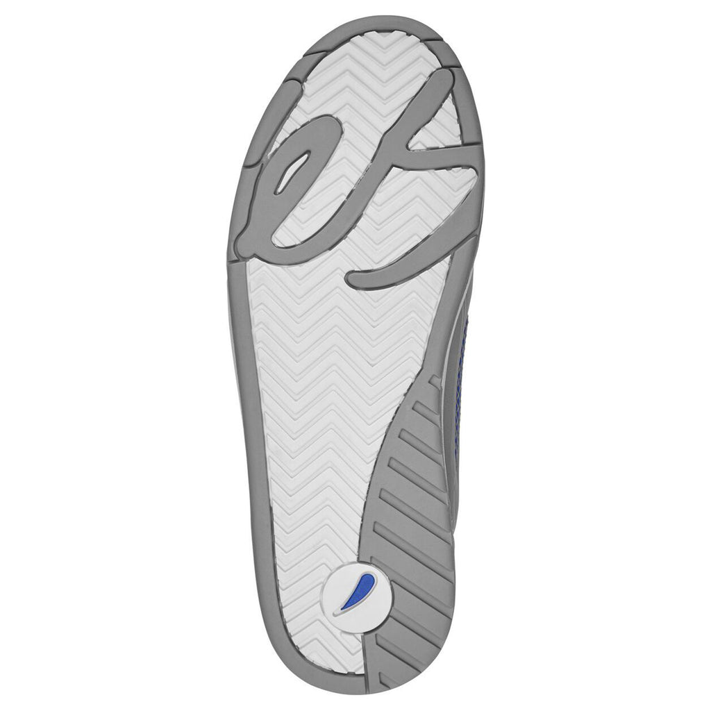 A close up of the sole of an ÉS THE MUSKA GREY shoe by ES.