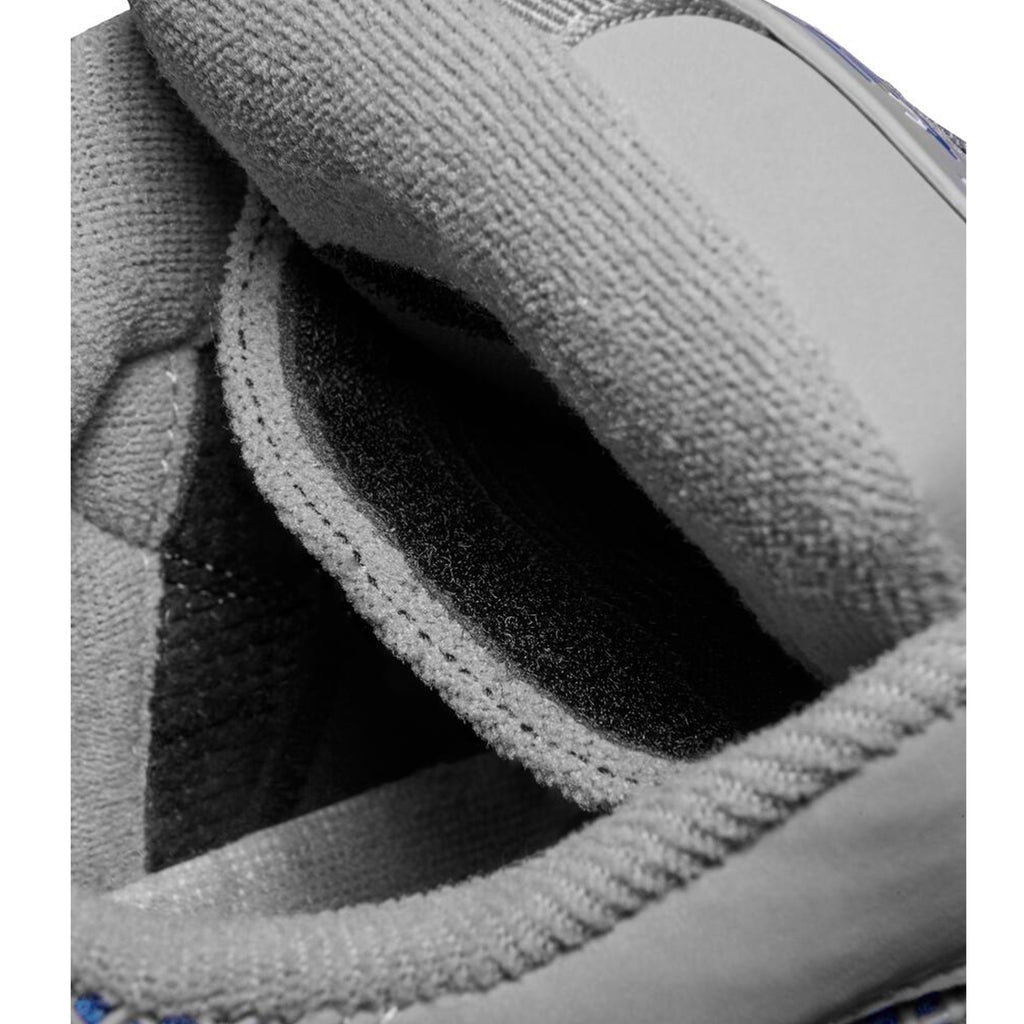 A close up of a pair of ÉS THE MUSKA GREY sneakers.